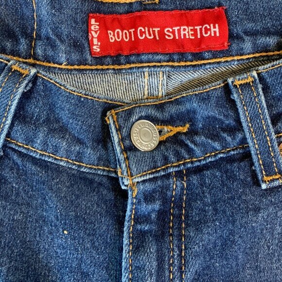 Levi's Bootcut Stretch Blue Jeans Women's 28x31 #339H - Picture 4 of 6